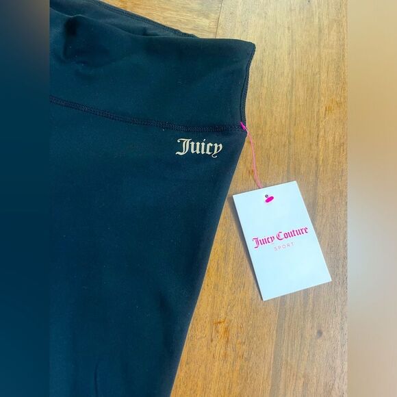 Juicy Couture Sport Black High-Waisted Leggings; Size Medium - Picture 4 of 8